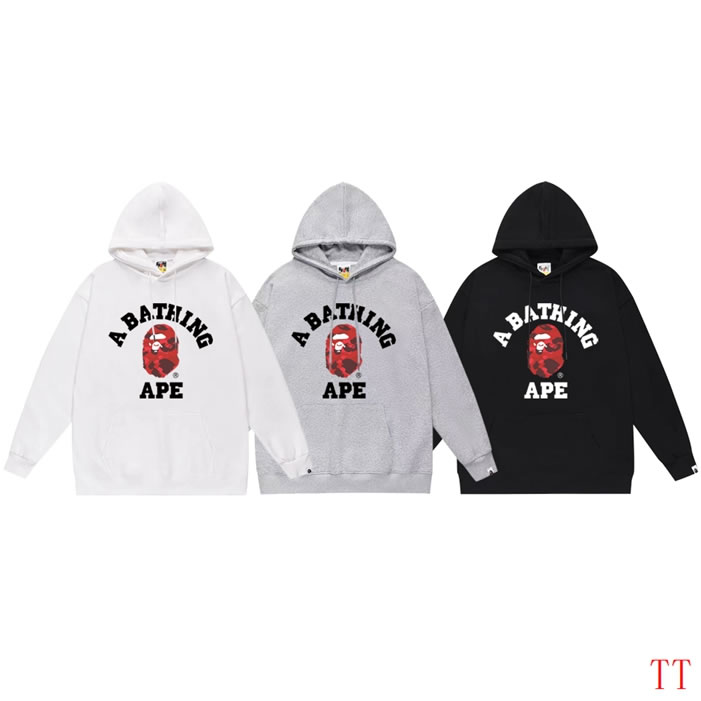 Trendy White Bape Hoodie Replica Effortless Style for Any Occasion S,M,L,XL,XXL